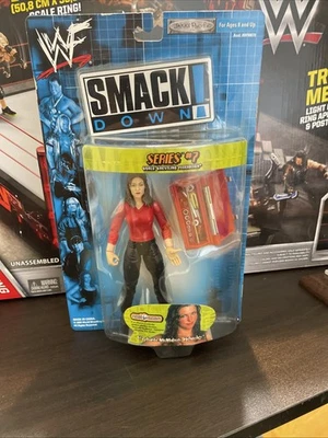 Figura de lucha libre WWF Stephanie McMahon Helmsley SmackDown 2000 WWE JAKKS SIN USAR, EN CAJA NUEVA EN CAJA Foto 1 de 4