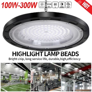 UFO LED iluminación de nave lámpara de taller industrial foco de techo lámpara de nave - Imagen 1 de 18