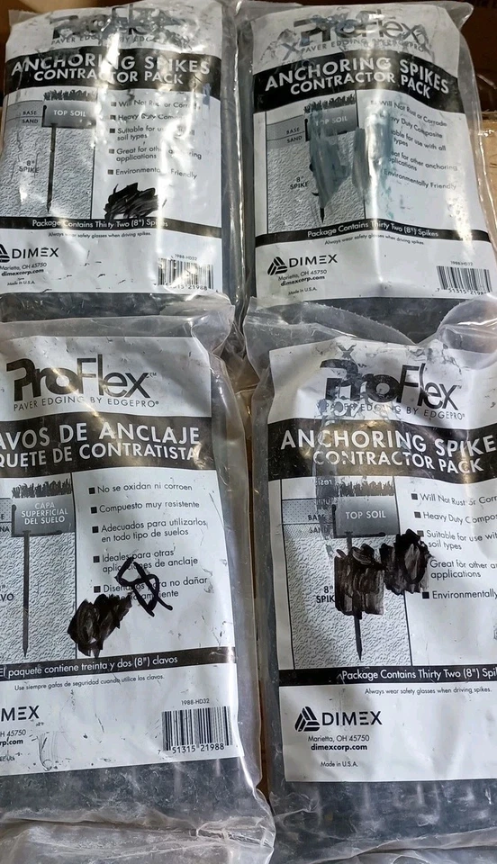 Landscape Heavy Duty Plastic Anchoring Spikes for Edging Border 21