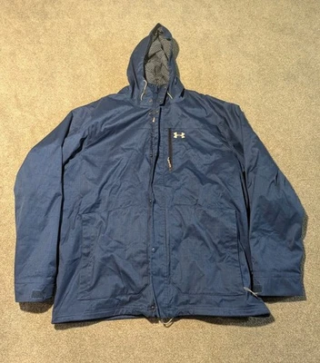 Under Armour Jacket Mens 3XL Blue Cold Gear Infrared Storm 2 Sherpa Lined Coat - Image 1 of 4