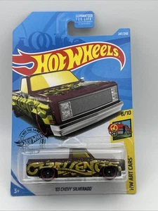2019 HOT WHEELS HW ART CARS '83 CHEVY SILVERADO 6/10 247/250 #2 - Imagen 1 de 2