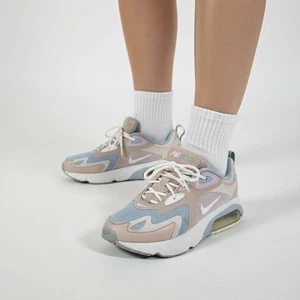 Nike Air Max 200 Para Mujer Beige Azul Rosa Tenis para Correr Zapatos Talla 7 - Imagen 1 de 14