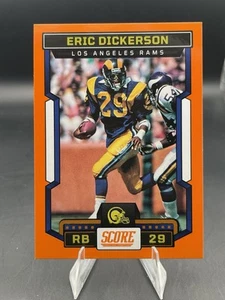 2023 Panini Score Football ERIC DICKERSON Orange PARALLEL #167 HALL OF FAME Goat - Picture 1 of 5