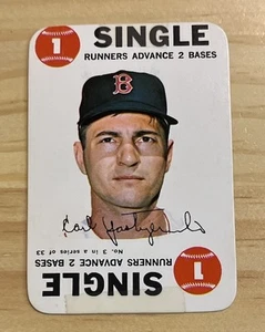 1968 Topps Game Card # 3 Carl Yastrzemski MLB HOF Boston Red Sox Baseball VG - Picture 1 of 2