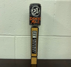 RARO 21ª Enmienda Cervecería Descontinuado ZAMBO ALE Cerveza Grifo Mango 11.5" - Imagen 1 de 7