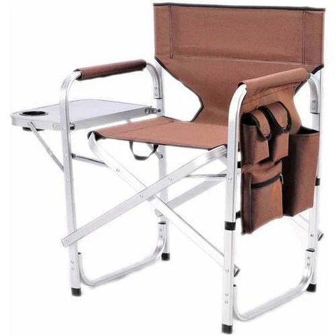 Chair Folding Directors Tailgating Camping Durable Portable Lightweight Brown Cover