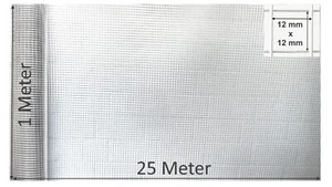 Volieren Draht 100cm x 25m lang Viereckdraht Draht Stalldraht 12mm Maschenweite - Bild 1 von 4