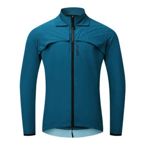 WOSAWE Mens Windproof Cycling Jacket Breathable Bike Windcoat Detachable Sleeves - Picture 1 of 14