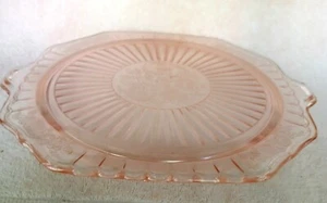 Plato de pastel rosa "Mayfair Open Rose" con patas de depresión PRECIO REDUCIDO - Imagen 1 de 2