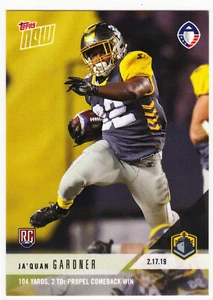 Ja'Quan Gardner San Diego Fleet Rookie 2019 Topps NOW 11 AAF 2.17.19 SP 281 RC - Picture 1 of 2
