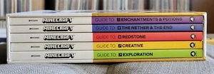 MINECRAFT GUIDE 5-Book Collection Box 2018 LIKE NEW Redstone The Nether The End - Picture 1 of 4