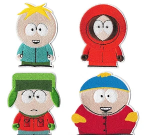 SOUTH PARK CHARACTERS Iron on / Sew on Patch Embroidered Badge Cartoon Cartman - Picture 1 of 2