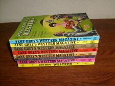 8 vintage ZANE GREY'S WESTERN MAGAZINE digest / paperbacks