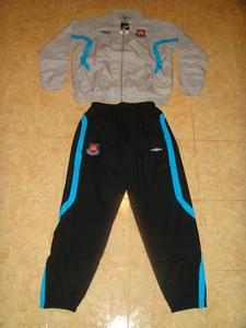 Traje de presentación de fútbol West Ham Inglaterra Umbro gris martillos - Imagen 1 de 7