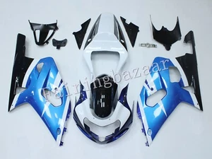 Kit de carenado por inyección ABS azul blanco negro azul 2001-2003 GSXR600 GSXR750 - Imagen 1 de 7