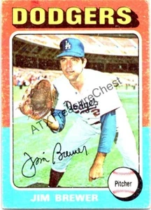 1975 Topps baseball #163 Jim Brewer - Picture 1 of 1