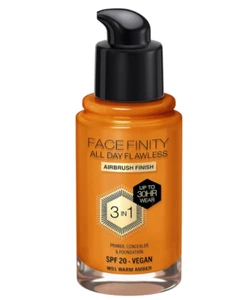Max Factor Facefinity All Day Flawless Foundation - W91 Warm Amber, 30ml - Picture 1 of 3