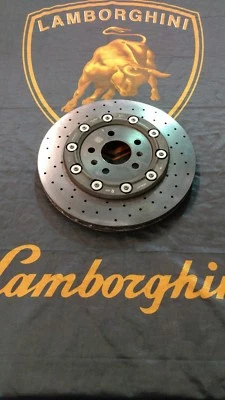DISCO DE FRENO TRASERO DERECHO CERÁMICA CARBONO LAMBORGHINI HURACAN GALLARDO LP560 R8 OEM   Foto 1 de 4