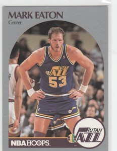 1990-91 Hoops #287 Mark Eaton JAZZ