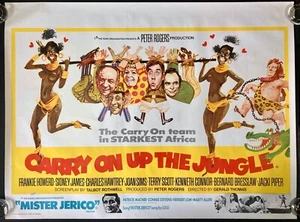 Carry On Up the Jungle ORIGINAL Quad Movie Film Cinema Poster Sid James 1970 - Picture 1 of 8