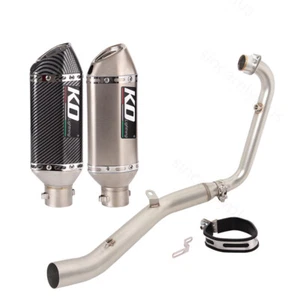 Motorcycle Exhaust Muffler Middle Link Tail Tip For Lifan KP-Mini 150 2015-2025 - Picture 1 of 11