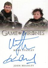 Game of Thrones Complete Series - M Stanley & J Bradley Dual Autograph Card