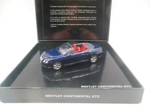 Minichamps BL471 Bentley Continental GTC in Dark Sapphire 1:43 Scale - Picture 1 of 14