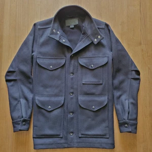 Abrigo de lana Filson Greenwood negro Yukon para hombre chaqueta pequeña forro de piel de topo - Imagen 1 de 24