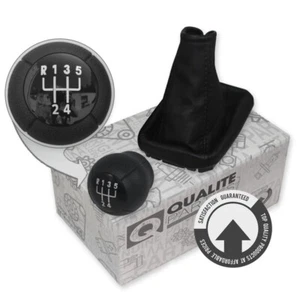 SCHALTKNAUF + SCHALTSACK OPEL CORSA C (00-09) MERIVA A (03-10) 5-GANG SCHWARZ - Bild 1 von 1