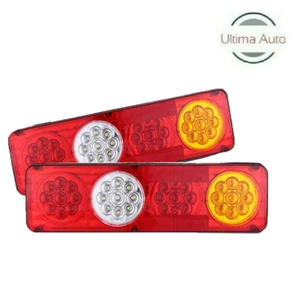 2X UNIVERSAL 6 FUNCTION LED REAR TAIL TRAILER CARAVAN LIGHTS LAMPS TRUCK LORRY - Picture 1 of 8