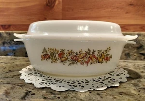 #433 ANCHOR HOCKING 1.5 QT OVAL "LE BON POTAGER" CASSEROLE/BAKING DISH & LID - Picture 1 of 12