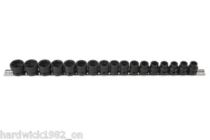 Short Impact Socket Set Low profile for tight spaces 1/2 Drive 8mm - 24mm - Picture 1 of 2