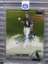 2022 Topps Stadium Club Frank Thomas Black Foil Auto Autograph #23/25 White Sox