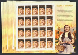 US Stamp Scott #4077 Judy Garland Postage Stamps MNH, 10 Sheets of 20 - Picture 1 of 2
