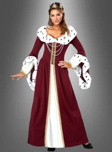 Märchen Königin Kostüm für Damen - Traumhaft schönes Kleid für Karneval & Events - Bild 1 von 10