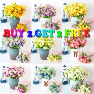 Artificial Small Daisy Grass Flower Outdoor Flower Plant Home Decoration - Picture 1 of 26