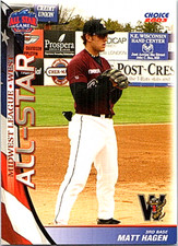 2003 Choice Wisconsin Timber Rattlers Minor League Baseball #56 Matt Hagen