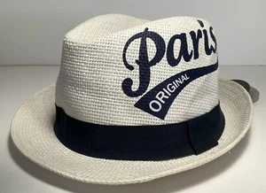 Sombrero de papel original Robin Ruth Paris Fedora para mujer talla única - Imagen 1 de 10