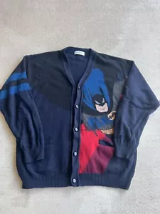 Maglione cardigan vintage anni 90 Iceberg "Batman la serie animata" - Foto 1 di 6