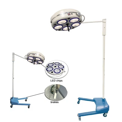 Lámpara de operación dental de pie sin sombras luz de examen LED de cirugía de cinco orificios Foto 1 de 4