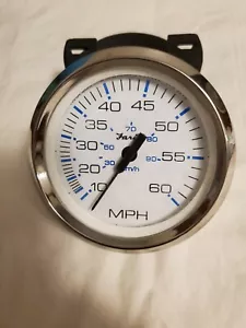 FARIA 60 MPH SPEEDO, NUEVO. FONDO BLANCO, BISEL ANILLO PLATEADO, ENVÍO GRATUITO. - Imagen 1 de 3