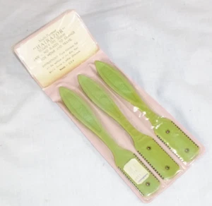3 Maquinillas de afeitar en seco multiusos Milady's de colección años 40 50 en estuche de viaje - Imagen 1 de 8