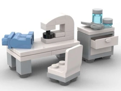 Custom Toy Sewing Machine & Table Drawers Chair Seamstress Furniture - Image 1 of 4