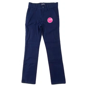 Childrens Place Uniform Pants Girls size 6X/7 Slim Stretch Chinos School Blue - Picture 1 of 9