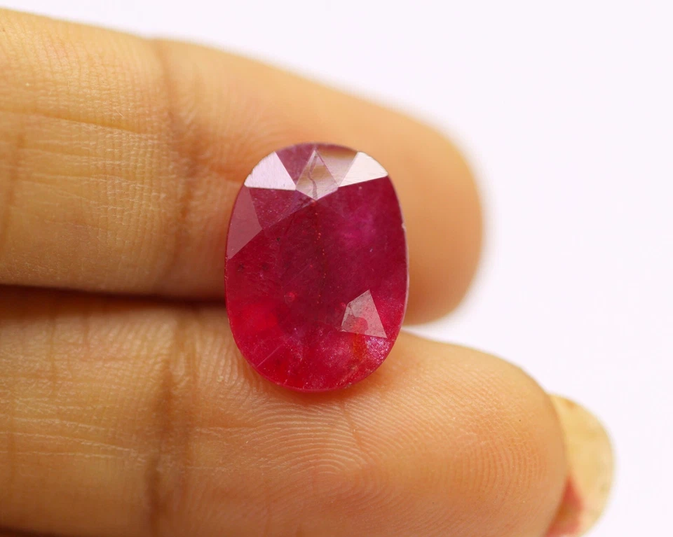 Velvet Pink Color Natural Loose Ruby Oval Cut 13 x 10 mm BIG Gemstone 6.77 Ct - Image 1 of 4