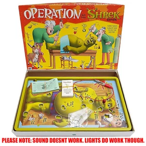 Vintage Operation Shrek Board Game Ogre Film Movie 2004 MB LIGHTS BUT NO SOUND - Picture 1 of 24
