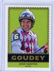 2018 Upper Deck Goodwin Champions Jose Santos Jockey Goudey Insert #G37 - Imagen 1 de 2