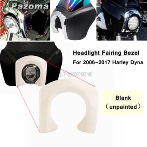 For Dyna Street Bob FXDXT Front Fairing Headlight Fairing Trim Bezels Club Style - Picture 1 of 8
