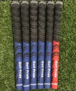 Set of 6 Golf Pride MCC Grip .60 Round Standard Size - Blue - Picture 1 of 5