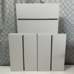 BOX ONLY Lot (3) Apple iPad 9th Generation 64GB Gray Wi-Fi + Cellular MK663LL/A - Picture 1 of 23